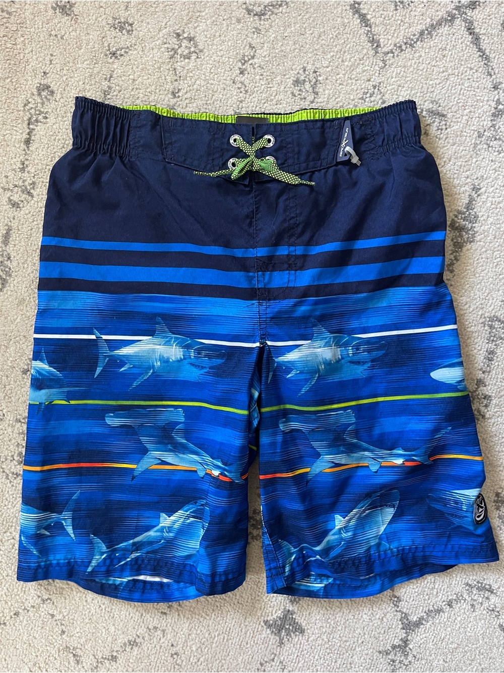Boys swim shorts trunks with sharks